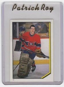 Pegatina de novato O-Pee-Chee 1986-87 #19 Patrick Roy Montreal Canadiens OPC - Imagen 1 de 3