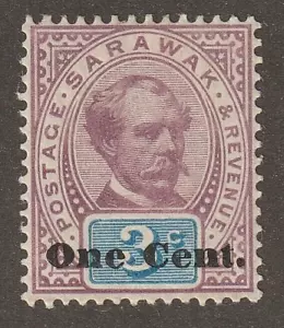 EDSROOM-17686 Sarawak 27 HR 1892 Top Value CV$80 - Picture 1 of 2