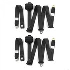 Standard 3 Point Black Retractable Bucket Seat Belt Kit for Chevy Truck S10 1...