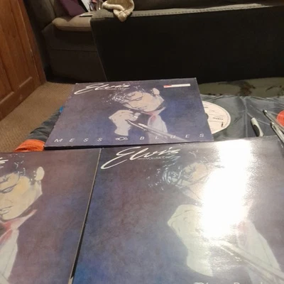 Elvis Presley Mess O Blues Vols 1 & 2 double  UK press vinyl LP Premier  - Image 1 of 4