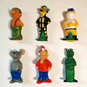 Konvolut, Salamander AG, Lurchie und seine Freunde, 6 Quietschfiguren, komplett! - Bild 1 von 2