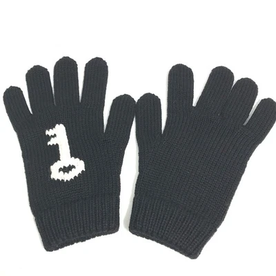 PRADA Glove key key design  gloves wool Black - Image 1 of 4