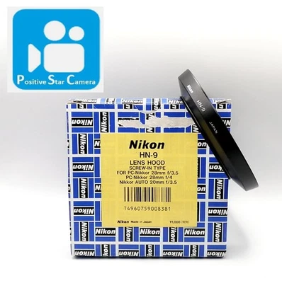 [Sin usar] Parasol metálico Nikon HN-9 para 28 mm f3,5 f4 20 mm f3,5 de JAPÓN Foto 1 de 4