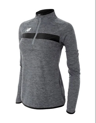 New Balance Women's Team Black Athletics Half Zip Quick Dry Shirt Women's Large - Image 1 of 4