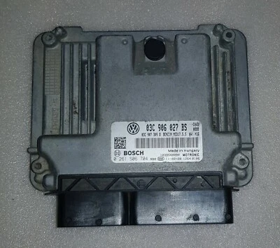 VOLKSWAGEN GOLF MK6 CAV TURBO MOTOR MANUAL SOBREALIMENTADO ECU 03C906027BS 1.4L Foto 1 de 3