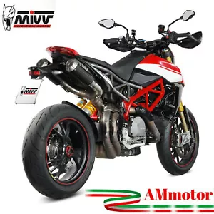 Mivv Ducati Hypermotard 950 / SP 2024 Terminali Di Scarico Per Moto Mk3 Carbonio - Foto 1 di 3