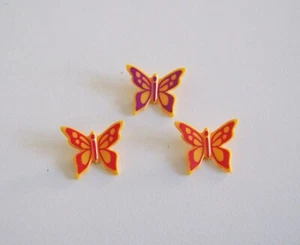 PLAYMOBIL (T3121) FERME - Lot de 3 Papillons Multicolores (2 différents) - Imagen 1 de 1