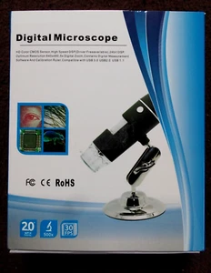 DIGITAL MICROSCOPE 500X 2.0 MPIX 30FPS - Picture 1 of 7