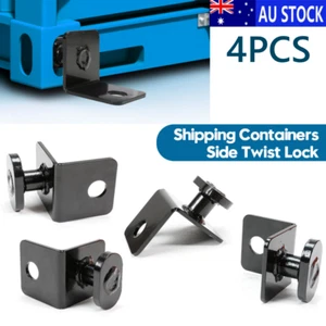 4 Pack Shipping Container Anchors Side Twist Lock for Anchoring to Rock Floor - Picture 1 of 11