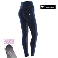 Freddy WR.UP Jeans Skinny VITA ALTA WRUP1HJ01E J0/Y COL. DENIM CUCITURE GIALLE
