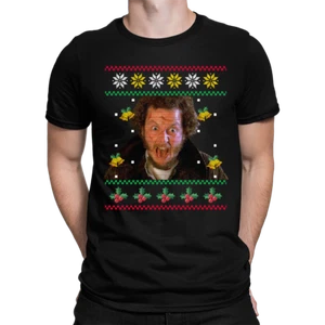 Marv Kevin Allein zu Haus - Weihnachten Weihnachtsgeschenk Ugly Sweater Herren T - Bild 1 von 12