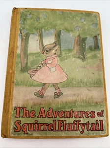Vintage Kinderbuch Abenteuer Eichhörnchen Fluffytail illustriert HC - Bild 1 von 9