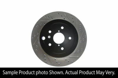 StopTech Sport Drilled Slotted Brake Rotor Rear Left for WRX STi 2008-2017 EJ257 - Image 1 of 4
