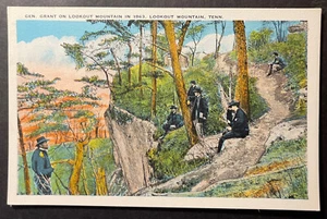 Gen Grant en Lookout Mountain en 1863 Lookout Mountain Tennessee borde blanco - Imagen 1 de 2