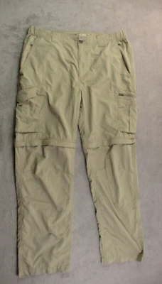 Columbia Omni Shade Convertible Pants to Shorts Men 36x32 Beige Sun Protection - Image 1 of 4