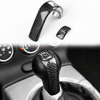 Manual Gear Shift Knob Cover Trim For NISSAN 350Z 2003-09 Carbon Fiber Black