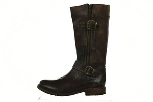 NEW BED STU Cobbler Series Womens Shoes Size 6.5 Brown Mid Calf Biker Leather - Picture 1 of 12