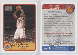 2003-04 Bazooka Chauncey Billups #9