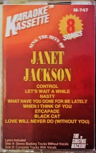 JANET JACKSON Karaoke Cassette Tape w/ Sing-A-Long Lyric Sheets 8 Songs  - Bild 1 von 6