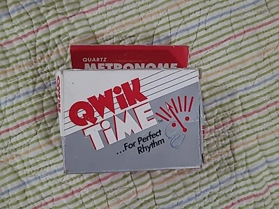 Qwik Time QT-3 Cuarzo Metrónomo Negro Portátil Nuevo Foto 1 de 4