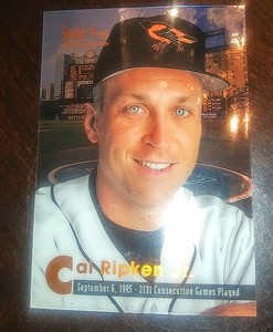1995 Select Certified Edition CAL RIPKEN Jr Mirror 2131 Consective Games Tribute