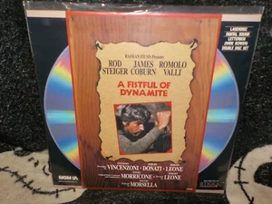 A Fistful of Dynamite Laserdisc LD Sergio Leone Rod Steiger Free Ship $50 - Foto 1 di 2