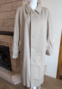 Burberrys London Vintage Mens Trench Coat beige Nova Checked Made In England Lon - Picture 1 of 13