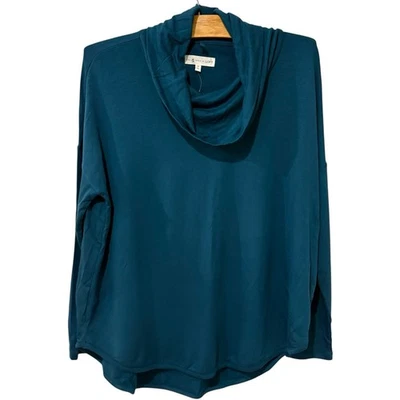 Lou and Grey Loft | Top Manga Larga Capucha Cuello Informal Elastizado Nuevo con Etiquetas - Talla Mediana Foto 1 de 4