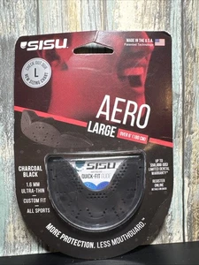 SISU Aero Mundschutz, Large, Schwarz 1,6 mm Ultradünn Custome Fit All Sports - Bild 1 von 2