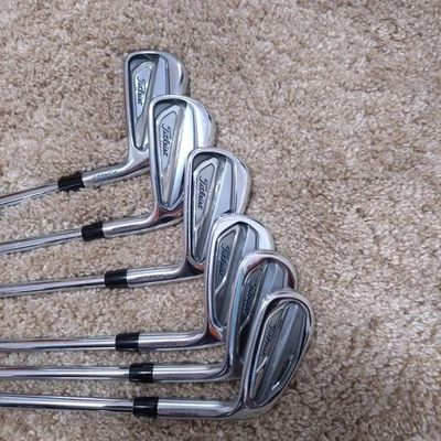 Titleist T100 Irons #5-9,Pw(True Temper AMT S200/Flex:Stiff/ Iron set - Image 1 of 4
