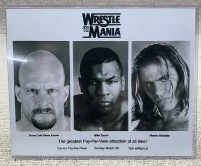 FOTO PROMOCIONAL WWE SHAWN MICHAELS STONE COLD MIKE TYSON 8X10 WRESTLEMANIA Foto 1 de 4
