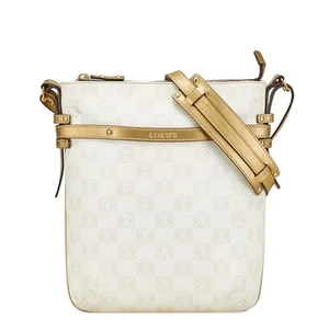 LOEWE Anagrama Repetición Diagonal Bolso de Hombro Bolso de Hombro Mujer 【Usado】 - Imagen 1 de 18