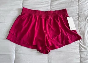 New Lululemon Shake It Out High Rise Short 2.5” Pink Dragonfruit Size XL , Liner - Picture 1 of 8