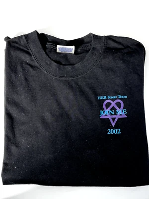 HER (HIM) vintage official street team t-shirt (rare, Ville Valo, Heartagram) - Image 1 of 4