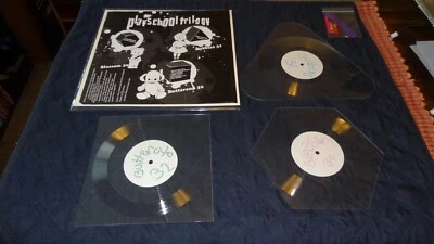 2 By Bukowski Playschool Trilogy Shaped Clear Vinyl Record Album Collection Set - Image 1 of 4