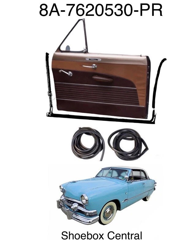 Ford Victoria 1951 puerta goma impermeabilizantes sellos Foto 1 de 3