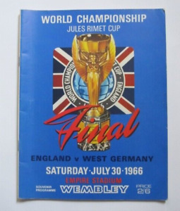 1966 World Cup Final Programme. ENGLAND v WEST GERMANY Original Programme