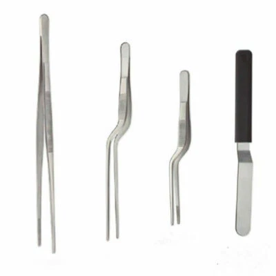 Professional Chef Plating Kit TWEEZERS Tongs Stainless Steel Spatula Offset Set - Image 1 of 4