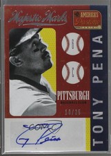 2013 Panini America's Pastime Majestic Marks /25 Tony Pena #MM-TP Auto