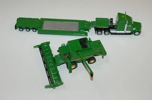SIKU 1:87 Mähdrescher 1876 + Tieflader 1847 John Deere Top Zustand - Bild 1 von 7