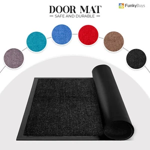 Große Türmatte rutschfeste Tür Gummi Flur Läufer Eingang waschbar Küchenteppich - Bild 1 von 77