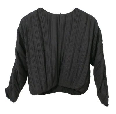 Pamela Milano блузка женщин щепотка плиссированные черный тафта размер S новый с Ярлыками - Изображение 1 из 4