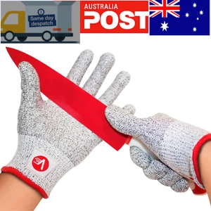 CUT PROOF KITCHEN GLOVES CUT RESISTANT ANTI-CUTTING GLOVES FOOD SAFE Family Pack - Picture 1 of 6