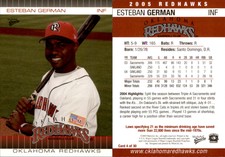 Esteban German 2005 MultiAd Oklahoma Redhawks #4 Card *AutographDen*