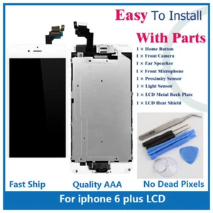 iPhone 6 Plus Full Screen Replacement LCD Front Camera Speaker Home Button Tools - Picture 1 of 10