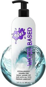 Wet Original Water Based Lube, 16 Oz Bottle Premium Personal Lubricant