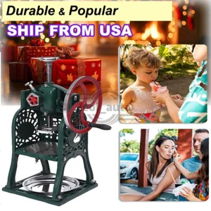 Hawaiian Shaved Ice Snow Cone Machine Slush Party Box Hand Snow Cone Maker SALE - Picture 1 of 6
