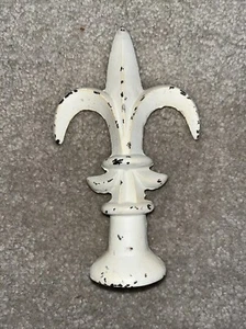 Old Architectural Cast Iron Decor Distressed WHITE - Picture 1 of 2