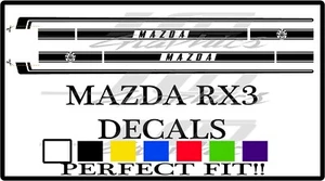 MAZDA ROTARY SIDE STRIPE STICKER DECAL RX3 - Picture 1 of 4