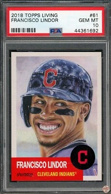 2018 TOPPS LIVING FRANCISCO LINDOR #61 PSA 10 (692) - Image 1 of 3